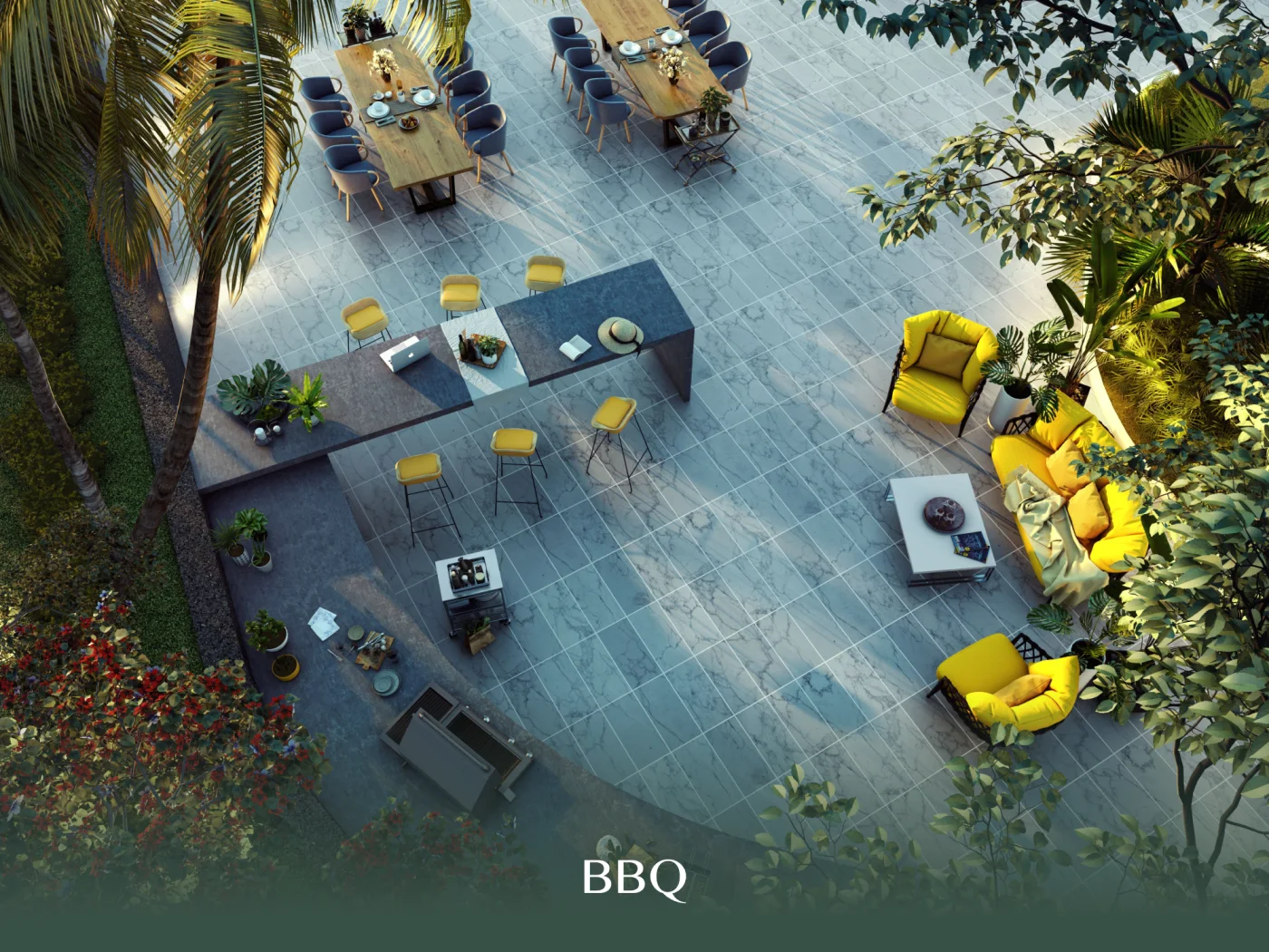 BBQ terrace at Bangsar Hill Park