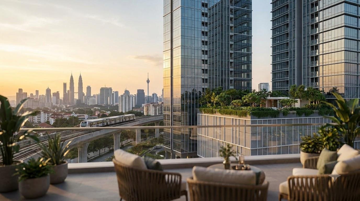 居住在 Pavilion Damansara Heights 的捷运与交通网络